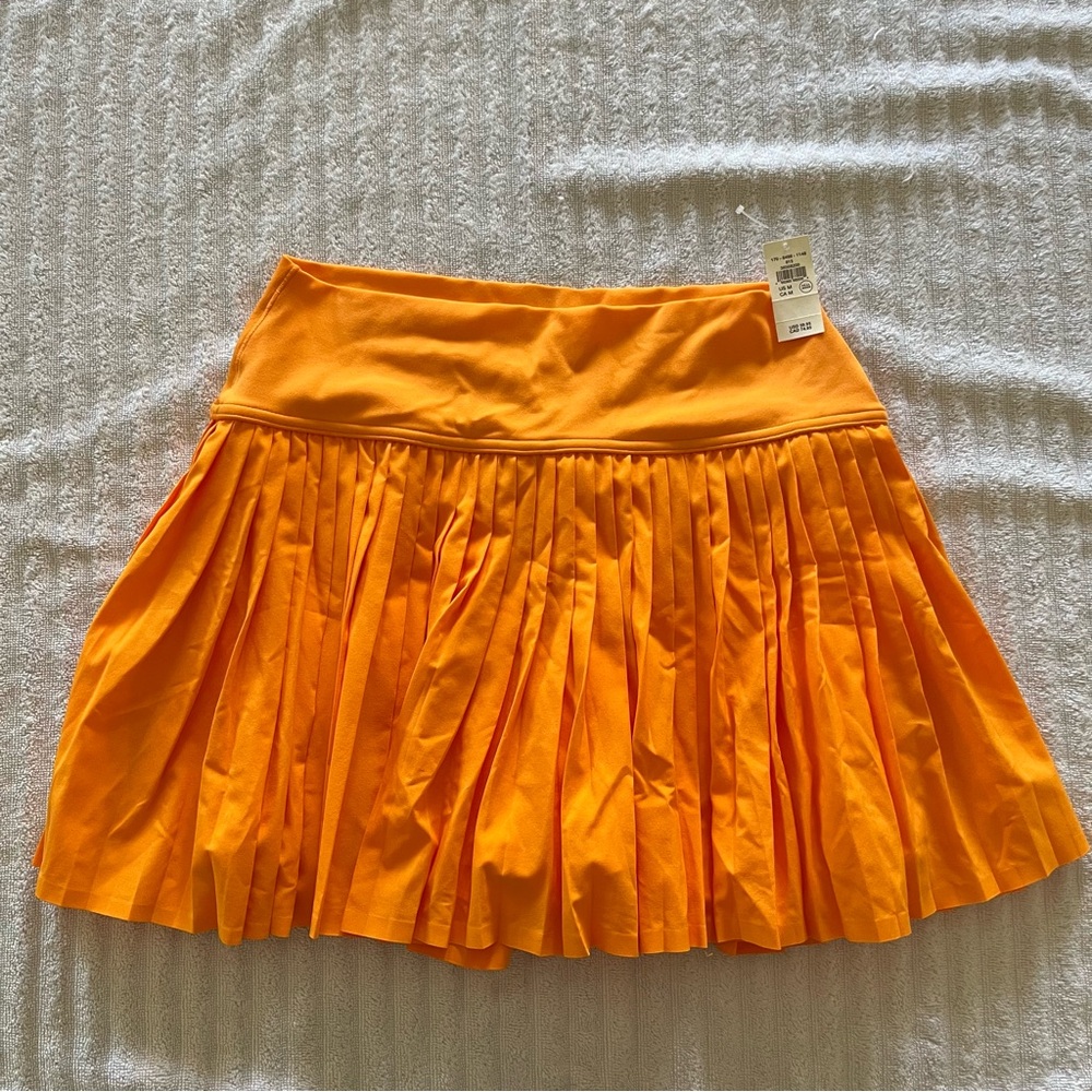 Offline by Aerie Orange Pleated Skort